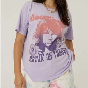 DAYDREAMER NWOT The Doors Other Side Merch Band Tee Purple Oversized Medium